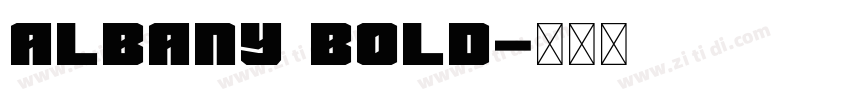 Albany Bold字体转换